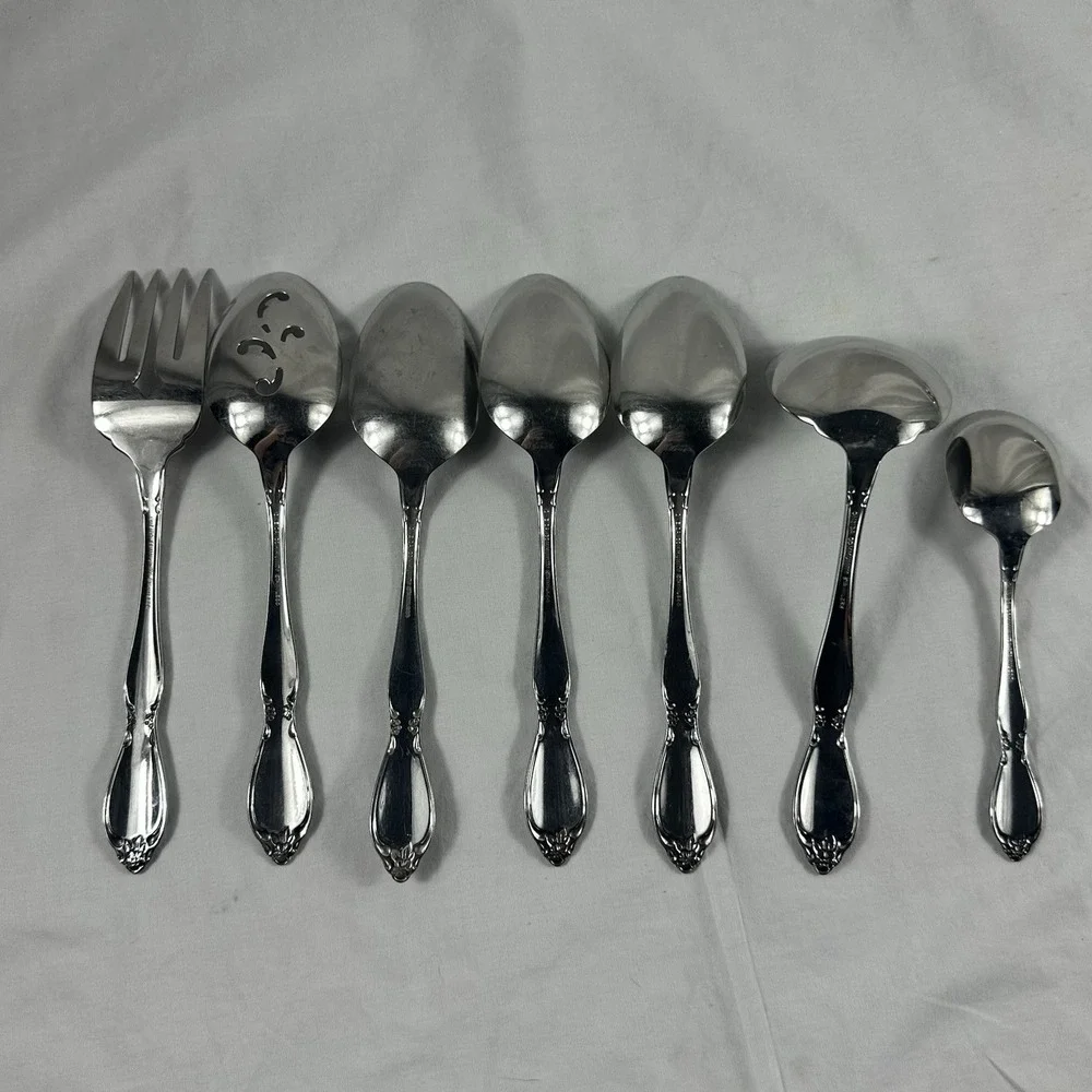 Oneida Chatelaine Set of 7 Serving‎ Pieces Community Stainless